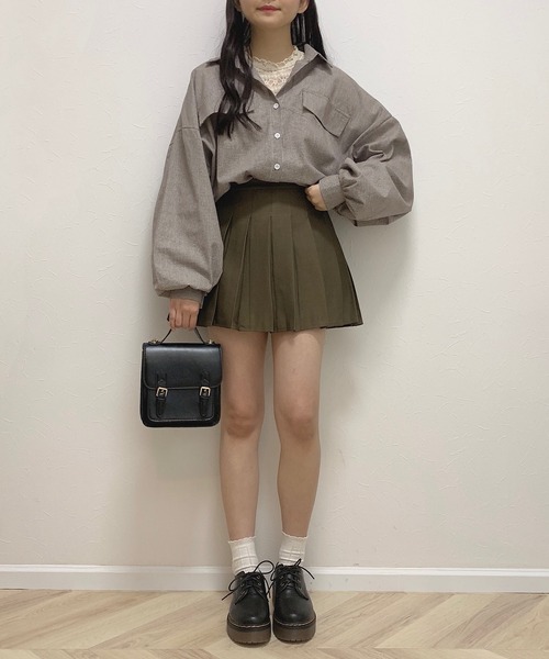 Cham.（チャム）の「プリーツミニスカート（スカート・レディース・ブラック/ブラウン/グレー・F）」の20枚目の写真