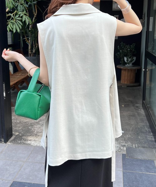 DISCOAT(ディスコート)の「サイドオープンジレ(ベスト・レディース・グレー/アイボリー/キャメル・FREE)」の10枚目の写真