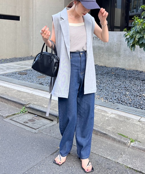 DISCOAT(ディスコート)の「サイドオープンジレ(ベスト・レディース・グレー/アイボリー/キャメル・FREE)」の12枚目の写真