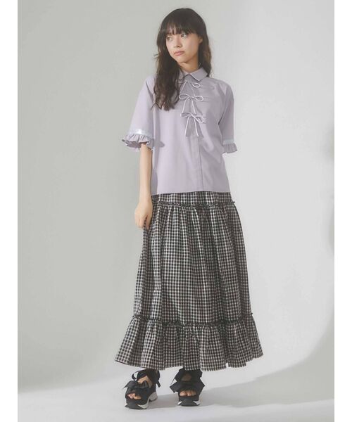 merry jenny(メリージェニー)の「リボンスニーカーサンダル(サンダル・レディース・アイボリー/ブラック・SMALL/MEDIUM/LARGE)」の5枚目の写真