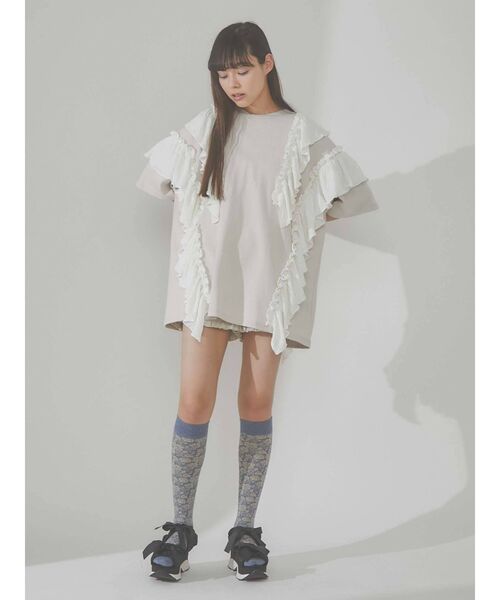 merry jenny(メリージェニー)の「リボンスニーカーサンダル(サンダル・レディース・アイボリー/ブラック・SMALL/MEDIUM/LARGE)」の8枚目の写真