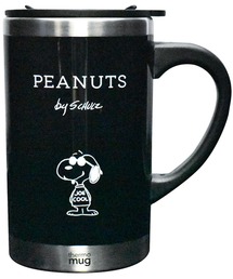 GEORGE'S（ジョージズ）の「スヌーピー スリムサーモマグ ブラック（グラス/マグカップ/タンブラー）」