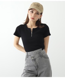 ANAP | ハーフジップリブトップス(Tシャツ/カットソー)