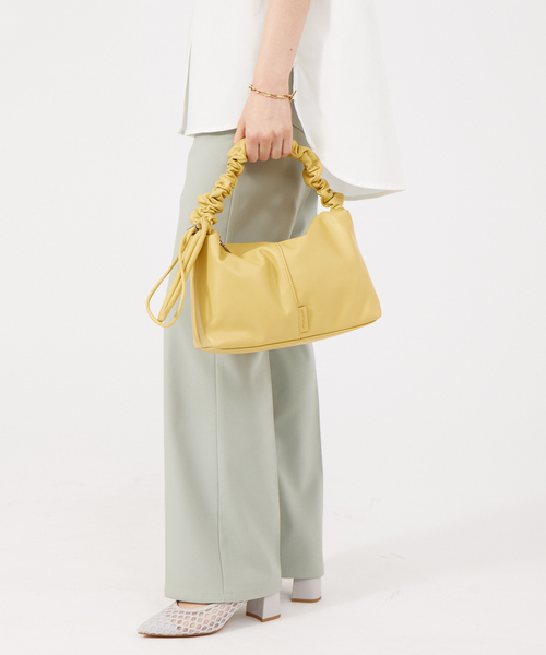 LOWELL things（ロウェル　シングス）の「Mashum/ｷﾞｬｻﾞｰﾜﾝｼｮﾙﾀﾞｰ/ホーボーバッグ（トートバッグ・レディース・ブラウン/ブルー/イエロー/アイボリー・フリー）」の4枚目の写真