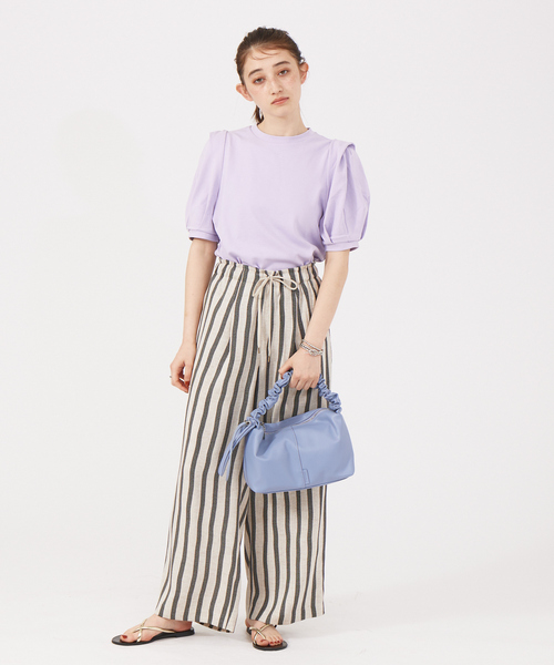 LOWELL things（ロウェル　シングス）の「Mashum/ｷﾞｬｻﾞｰﾜﾝｼｮﾙﾀﾞｰ/ホーボーバッグ（トートバッグ・レディース・ブラウン/ブルー/イエロー/アイボリー・フリー）」の8枚目の写真