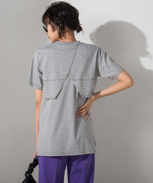 socolla（ソコラ）の「【socolla】【2点セット】レイヤードセットTシャツ（Tシャツ/カットソー・レディース・ブルー系その他/ボルドー/オフホワイト/グレー系その他・M）」の16枚目の写真