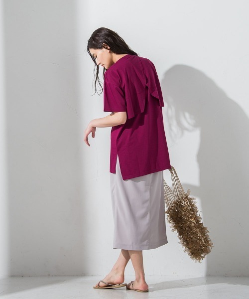 socolla（ソコラ）の「【socolla】【2点セット】レイヤードセットTシャツ（Tシャツ/カットソー・レディース・ブルー系その他/ボルドー/オフホワイト/グレー系その他・M）」の14枚目の写真