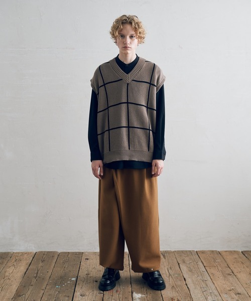 DOOPZ(ドープス)の「ワイドタックタイパンツ(その他パンツ・メンズ・グレー/ブラック/ブラウン・SMALL/MEDIUM/LARGE)」の22枚目の写真