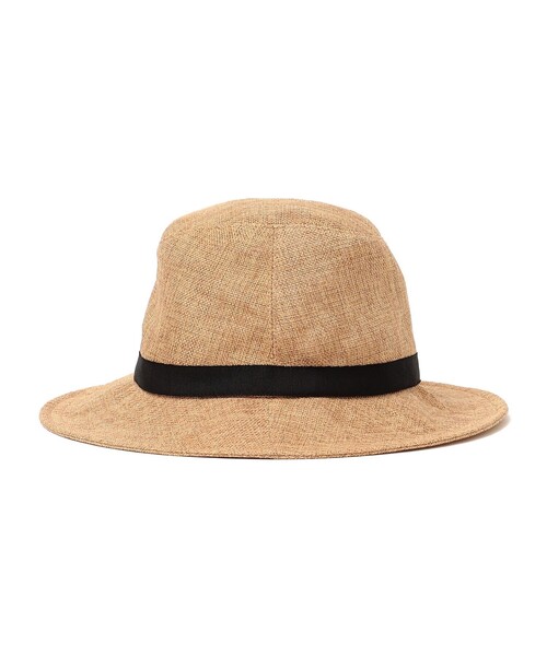 SHIPS（シップス）の「リネンライク日よけハット（ハット・レディース・ブラック/ベージュ・ONE SIZE）」の3枚目の写真