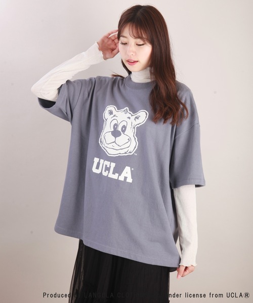 UCLA(ユーシーエルエー)の「UCLA ヘビーウエイト ビッグシルエットTシャツ(Tシャツ/カットソー・メンズ・ホワイト/ブラック/ブルー/スミクロ/ダークグリーン・M/L/XL)」の7枚目の写真