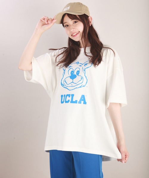 UCLA(ユーシーエルエー)の「UCLA ヘビーウエイト ビッグシルエットTシャツ(Tシャツ/カットソー・メンズ・ホワイト/ブラック/ブルー/スミクロ/ダークグリーン・M/L/XL)」の14枚目の写真