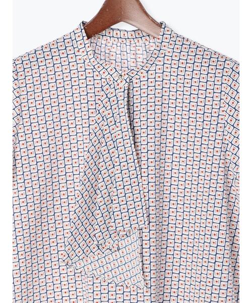 Te chichi（テチチ）の「ラッフルボウタイブラウス（シャツ/ブラウス・レディース・ブラック/オフホワイト/ピンク/ブルー・ﾌﾘ-）」の12枚目の写真