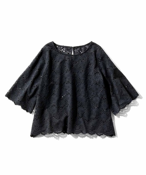 シロップ.(シロップ.)の「可憐なフラワーレーストップス(その他トップス・レディース・ブラック/イエロー・MEDIUM/LARGE/X-LARGE/SMALL)」の9枚目の写真