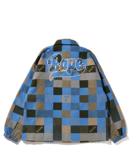 超人気新品 楽天市場】A BATHING APE（柄チェック）（コート