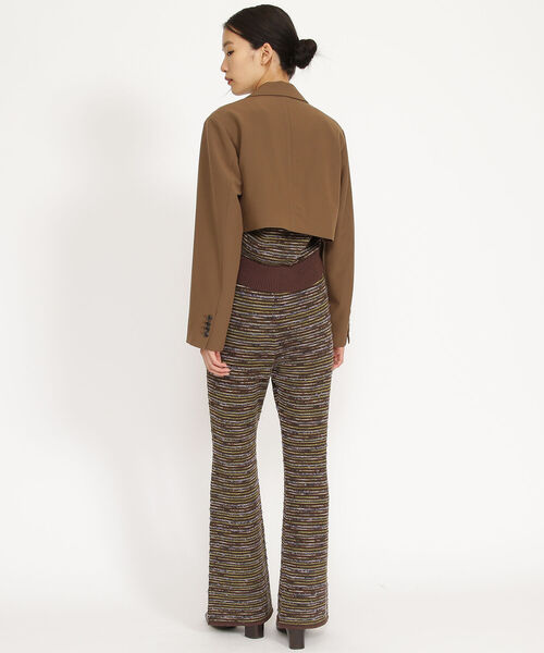 Ray BEAMS（レイビームス）の「Ray BEAMS / 2ボタン ダブル クロップド ジャケット（その他アウター・レディース・ブラック/ダークブラウン・1/0）」の13枚目の写真