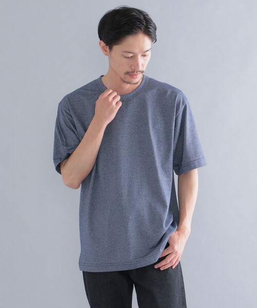 SHIPS（シップス）の「SHIPS: コットン リネン ミックス Tシャツ（Tシャツ/カットソー・メンズ・ライトブルー/ネイビー/グレー/クリーム・SMALL/MEDIUM/LARGE/X-LARGE）」の4枚目の写真