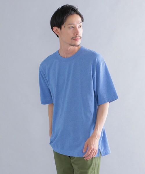 SHIPS（シップス）の「SHIPS: コットン リネン ミックス Tシャツ（Tシャツ/カットソー・メンズ・ライトブルー/ネイビー/グレー/クリーム・SMALL/MEDIUM/LARGE/X-LARGE）」の2枚目の写真