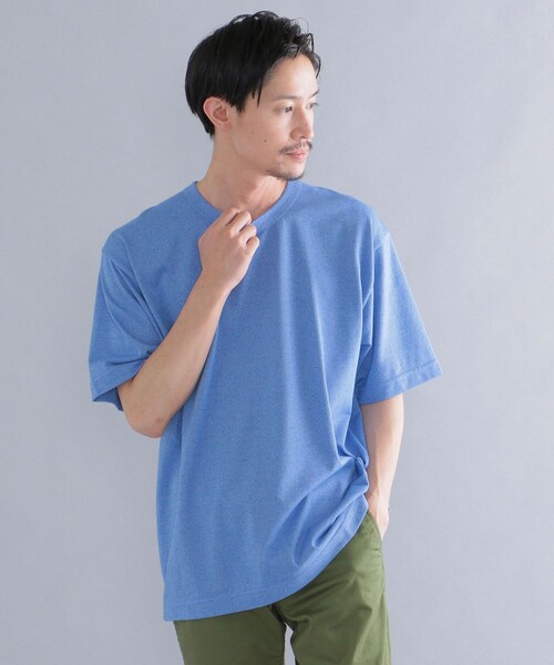 SHIPS（シップス）の「SHIPS: コットン リネン ミックス Tシャツ（Tシャツ/カットソー・メンズ・ライトブルー/ネイビー/グレー/クリーム・SMALL/MEDIUM/LARGE/X-LARGE）」の5枚目の写真