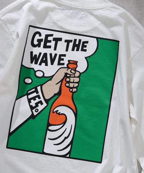 The Endless Summer(エンドレスサマー)の「TES GET THE WAVE LONG SLEEVE T-SHIRT / ロンT(Tシャツ/カットソー・メンズ・ホワイト/ネイビー/ブラック・MEDIUM/X-LARGE/LARGE/SMALL)」の15枚目の写真