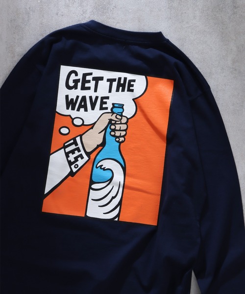The Endless Summer(エンドレスサマー)の「TES GET THE WAVE LONG SLEEVE T-SHIRT / ロンT(Tシャツ/カットソー・メンズ・ホワイト/ネイビー/ブラック・MEDIUM/X-LARGE/LARGE/SMALL)」の11枚目の写真