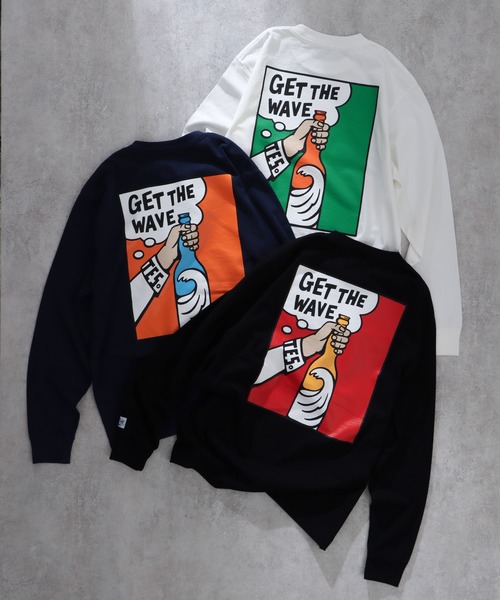 The Endless Summer(エンドレスサマー)の「TES GET THE WAVE LONG SLEEVE T-SHIRT / ロンT(Tシャツ/カットソー・メンズ・ホワイト/ネイビー/ブラック・MEDIUM/X-LARGE/LARGE/SMALL)」の17枚目の写真