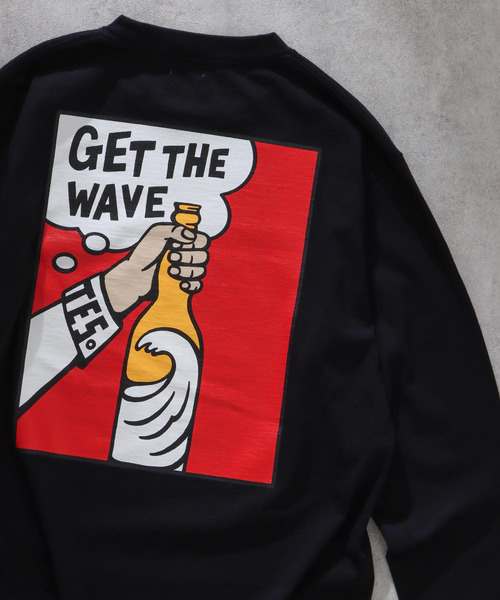 The Endless Summer(エンドレスサマー)の「TES GET THE WAVE LONG SLEEVE T-SHIRT / ロンT(Tシャツ/カットソー・メンズ・ホワイト/ネイビー/ブラック・MEDIUM/X-LARGE/LARGE/SMALL)」の7枚目の写真
