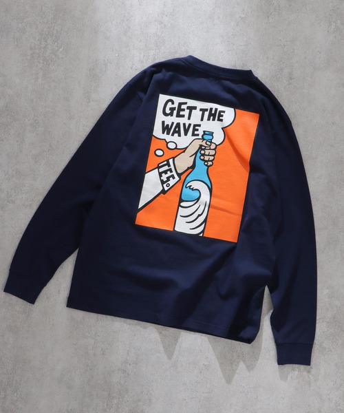 The Endless Summer(エンドレスサマー)の「TES GET THE WAVE LONG SLEEVE T-SHIRT / ロンT(Tシャツ/カットソー・メンズ・ホワイト/ネイビー/ブラック・MEDIUM/X-LARGE/LARGE/SMALL)」の10枚目の写真