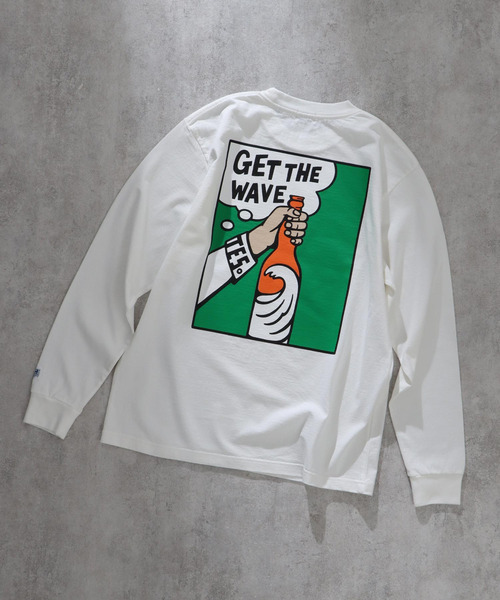 The Endless Summer(エンドレスサマー)の「TES GET THE WAVE LONG SLEEVE T-SHIRT / ロンT(Tシャツ/カットソー・メンズ・ホワイト/ネイビー/ブラック・MEDIUM/X-LARGE/LARGE/SMALL)」の14枚目の写真