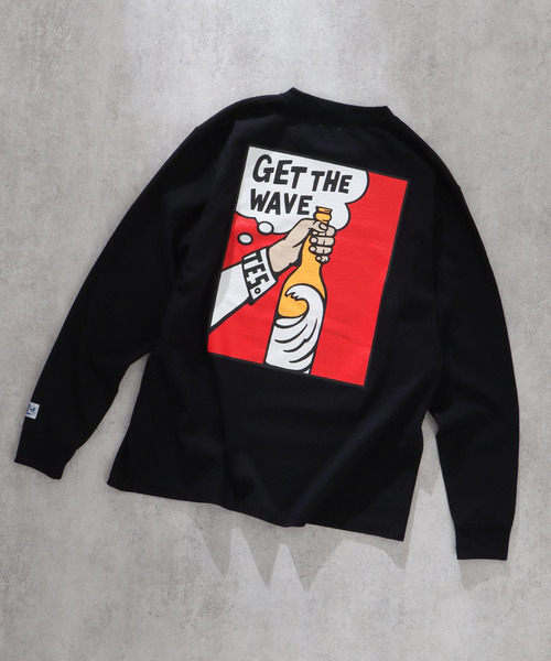 The Endless Summer(エンドレスサマー)の「TES GET THE WAVE LONG SLEEVE T-SHIRT / ロンT(Tシャツ/カットソー・メンズ・ホワイト/ネイビー/ブラック・MEDIUM/X-LARGE/LARGE/SMALL)」の6枚目の写真