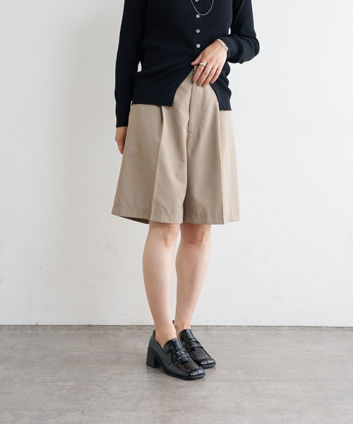 Omekashi（オメカシ）の「センタープレスハーフパンツ（その他パンツ・レディース・ブラック/ベージュ・FREE）」の11枚目の写真