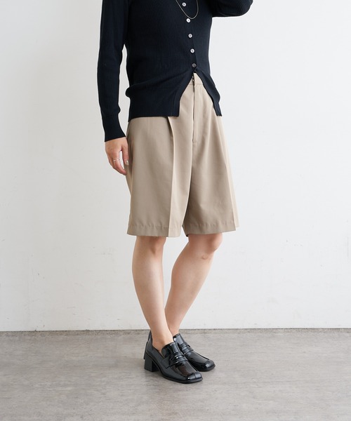 Omekashi（オメカシ）の「センタープレスハーフパンツ（その他パンツ・レディース・ブラック/ベージュ・FREE）」の12枚目の写真