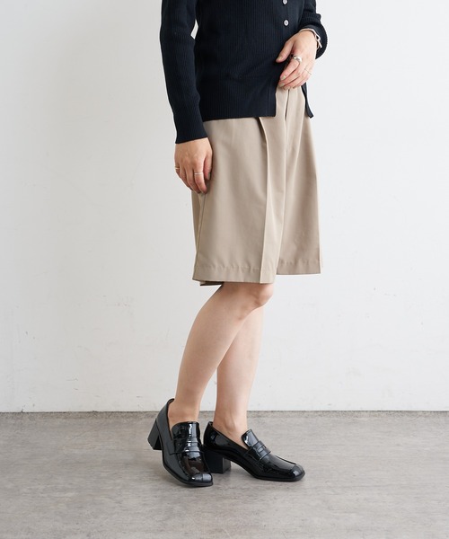 Omekashi（オメカシ）の「センタープレスハーフパンツ（その他パンツ・レディース・ブラック/ベージュ・FREE）」の13枚目の写真