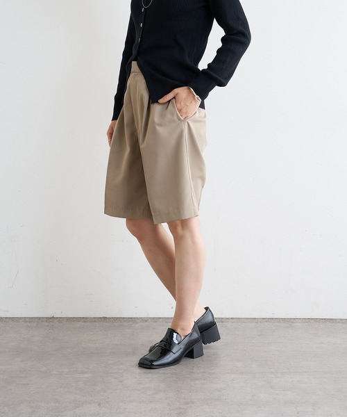 Omekashi（オメカシ）の「センタープレスハーフパンツ（その他パンツ・レディース・ブラック/ベージュ・FREE）」の14枚目の写真