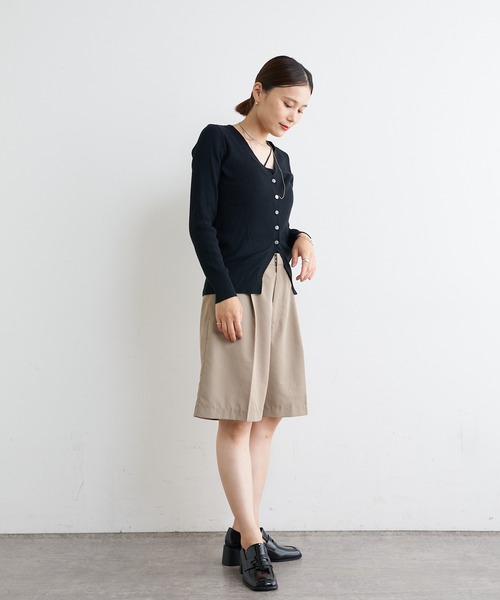 Omekashi（オメカシ）の「センタープレスハーフパンツ（その他パンツ・レディース・ブラック/ベージュ・FREE）」の20枚目の写真