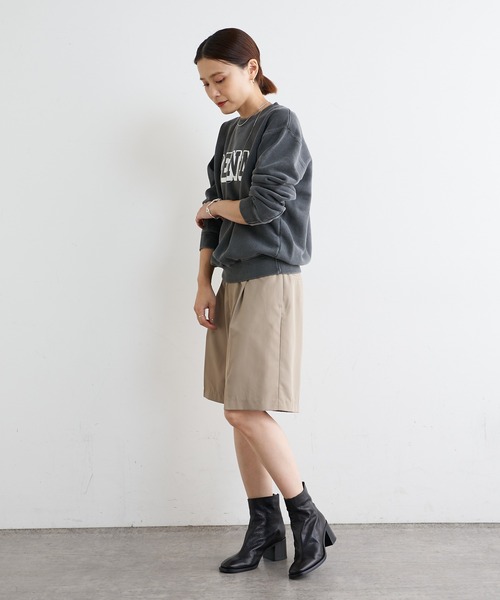 Omekashi（オメカシ）の「センタープレスハーフパンツ（その他パンツ・レディース・ブラック/ベージュ・FREE）」の22枚目の写真