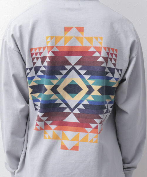 PENDLETON（ペンドルトン）の「【PENDLETON/ペンドルトン】バックプリント ロンT 長袖Tシャツ ビッグシルエット（Tシャツ/カットソー・メンズ・オフホワイト/ライトグレー/ベージュ/ネイビー/ブラック/グレー・M/L）」の15枚目の写真