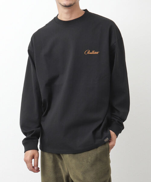 PENDLETON（ペンドルトン）の「【PENDLETON/ペンドルトン】バックプリント ロンT 長袖Tシャツ ビッグシルエット（Tシャツ/カットソー・メンズ・オフホワイト/ライトグレー/ベージュ/ネイビー/ブラック/グレー・M/L）」の20枚目の写真