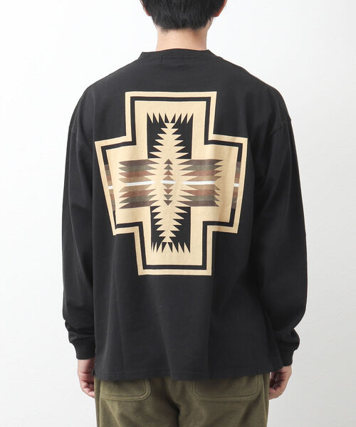 PENDLETON（ペンドルトン）の「【PENDLETON/ペンドルトン】バックプリント ロンT 長袖Tシャツ ビッグシルエット（Tシャツ/カットソー・メンズ・オフホワイト/ライトグレー/ベージュ/ネイビー/ブラック/グレー・M/L）」の22枚目の写真