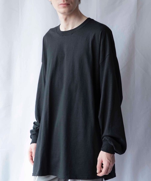 EMMA NOVEMBER (エマノーヴェンバー)の「ウルトラコットン ロングスリーブTシャツ(Tシャツ/カットソー・メンズ・ホワイト/ブラック/ダークブラウン/ネイビー/グレー・2/1/3)」の2枚目の写真