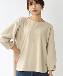 DRESKIP | 【2点セット】袖口タック七分袖トップス(Tシャツ/カットソー)