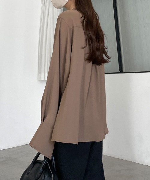 Louere（ルエレ）の「バンドカラー比翼シャツ（シャツ/ブラウス）」 - WEAR