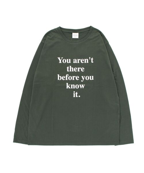 FUNALIVE(ファンアライブ)の「BF2 select アーチロゴ アメカジプリントロングスリーブTシャツ(Tシャツ/カットソー・メンズ・カーキ/ブラック/グレー/ブラック系その他/ホワイト/グリーン/ネイビー/ブルー/ホワイト系その他/ピンク・L/M/LL)」の7枚目の写真