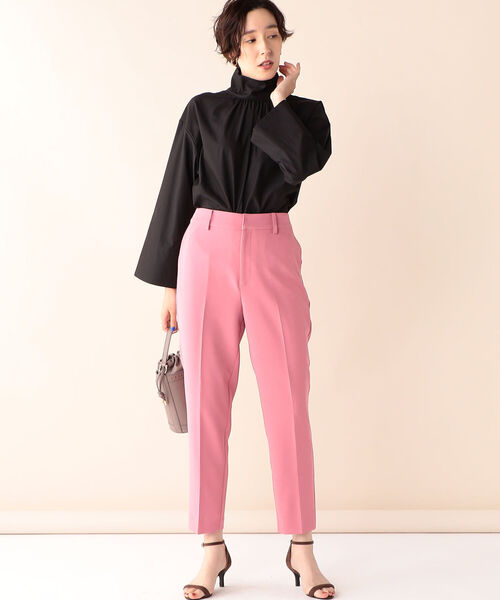 NOLLEY’S(ノーリーズ)の「BIKYAKUダブルクロスパンツ(その他パンツ・レディース・グリーン/ベビーピンク/ブラック・36/38/34)」の9枚目の写真