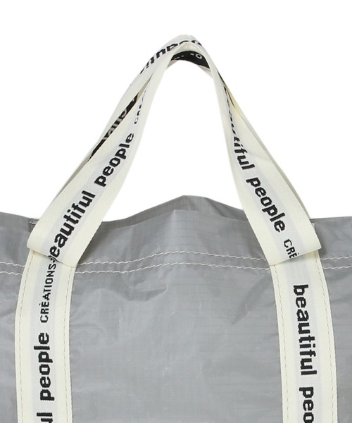 beautiful people(ビューティフルピープル)の「beautiful people sail cloth logo tape shoulder bag 7235611923(ショルダーバッグ・レディース・グレー/イエロー・FREE)」の9枚目の写真