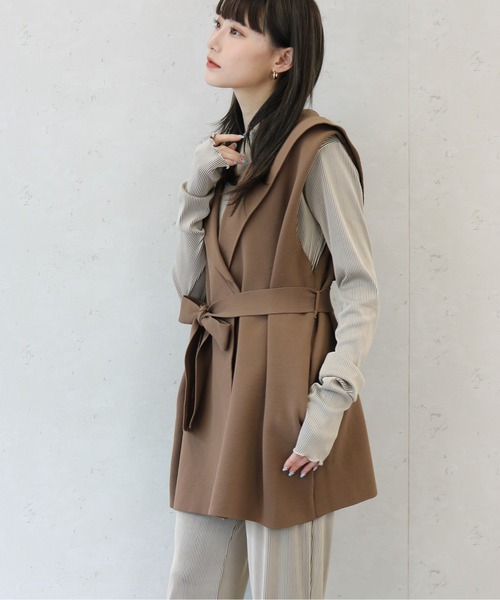Per sist ence(パーシエンス)の「Per sist ence/パーシエンス ポリ12Gセーラーカラージレ(ベスト・レディース・ブラウン/ブラック/アイボリー・FREE)」の17枚目の写真