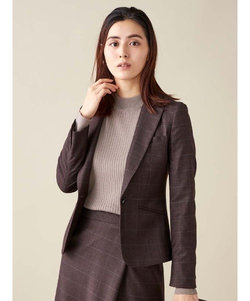 Perfect Suit FActory(パーフェクトスーツファクトリー)の「FILIVIVI イタリー糸ニットプルオーバー(ニット/セーター・レディース・ライトグレー/ブラウン/ネイビー・L/M/S)」の16枚目の写真