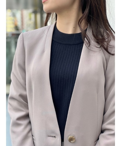 Perfect Suit FActory(パーフェクトスーツファクトリー)の「FILIVIVI イタリー糸ニットプルオーバー(ニット/セーター・レディース・ライトグレー/ブラウン/ネイビー・L/M/S)」の11枚目の写真