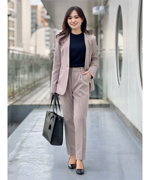 Perfect Suit FActory(パーフェクトスーツファクトリー)の「FILIVIVI イタリー糸ニットプルオーバー(ニット/セーター・レディース・ライトグレー/ブラウン/ネイビー・L/M/S)」の12枚目の写真