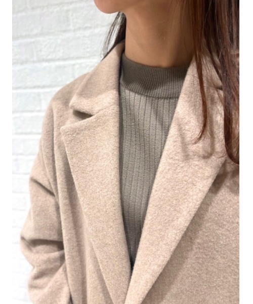 Perfect Suit FActory(パーフェクトスーツファクトリー)の「FILIVIVI イタリー糸ニットプルオーバー(ニット/セーター・レディース・ライトグレー/ブラウン/ネイビー・L/M/S)」の8枚目の写真