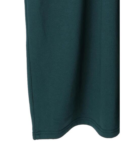 Green　Parks（グリーンパークス）の「ハーフZIP裏毛ワンピース＊（ワンピース・レディース・ダークグリーン/ブラック・FREE）」の20枚目の写真